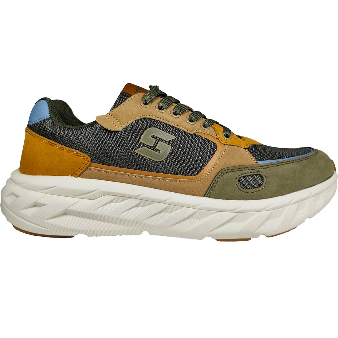 Sneakers Ανδρικά HANSON 260812-25 Χακί/Πορτοκαλί